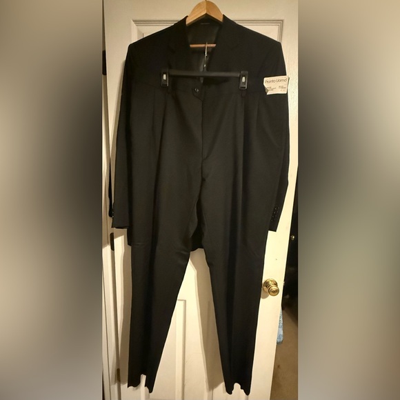 Men's Black Suit Blazer - Picture 10 of 11